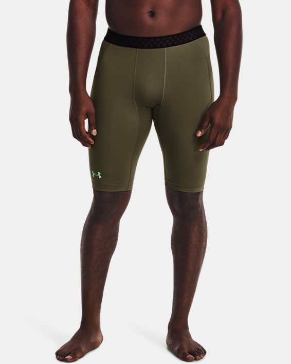 Men's UA RUSH™ HeatGear® 2.0 Long Shorts, Green, pdpMainDesktop image number 0